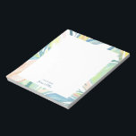 Leaf Abstract Art Personalised Flat Note Card<br><div class="desc">This personalised note card design features a beautiful hand-painted watercolor abstract art. Customise the text with your name and use it for any occasion or business. More matching products are available at my shop ByEunMee.</div>