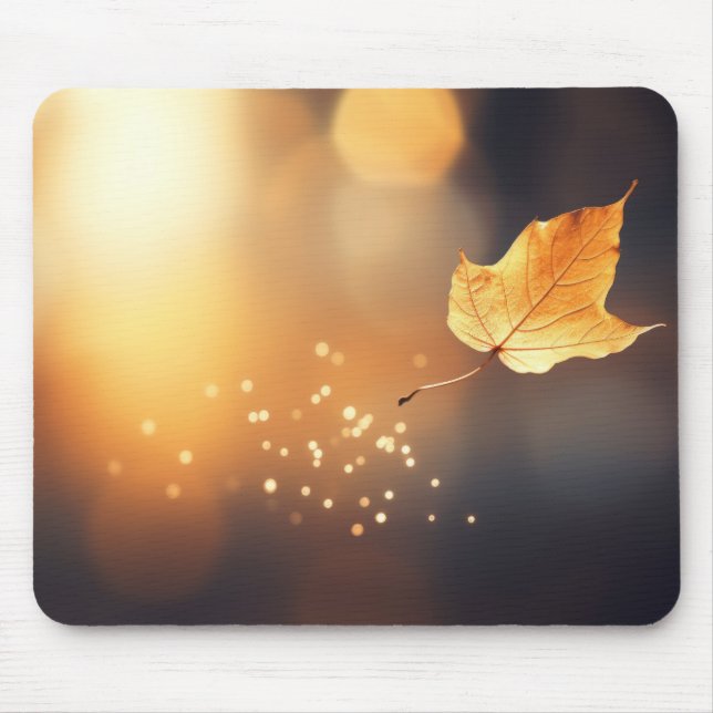 Leaf Air Nature Serene Tranquil Peaceful Mouse Mat (Front)