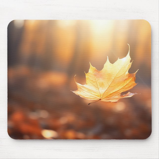 Leaf Air Nature Serene Tranquil Peaceful Mouse Mat (Front)