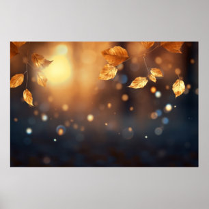 Leaf Air Nature Serene Tranquil Peaceful Poster