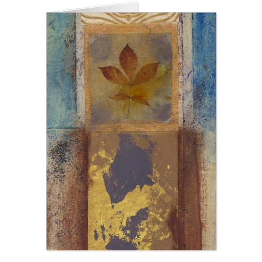 Leaf and Abstract Card