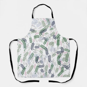 Leaf and Flower Floral Apron