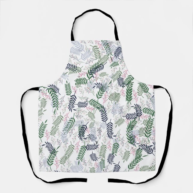 Leaf and Flower Floral Apron (Front)