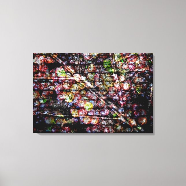 Leaf and Grapes in Acrylic Canvas Print (Front)