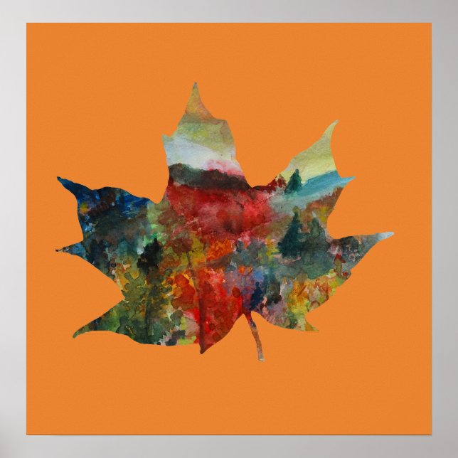Leaf Art, Fall , Autumn Leaf Poster (Front)