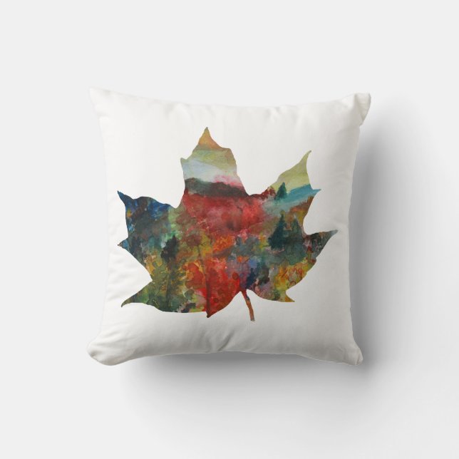Leaf, Autumn magic Leaf Art Cushion (Front)