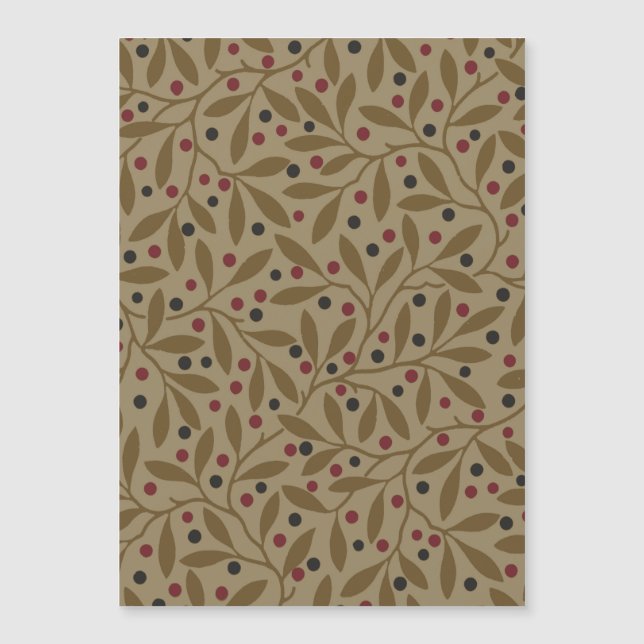 Leaf Berry Classic Colourful Pretty Pattern Art (Front)