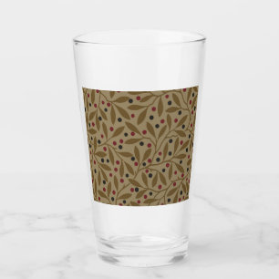 Leaf Berry Classic Colourful Pretty Pattern Art Glass