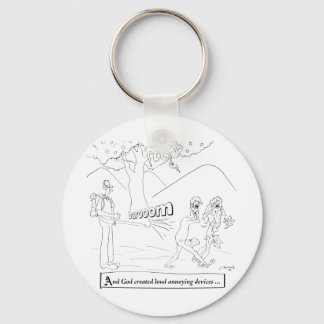 Leaf Blower Cartoon 9326 Key Ring