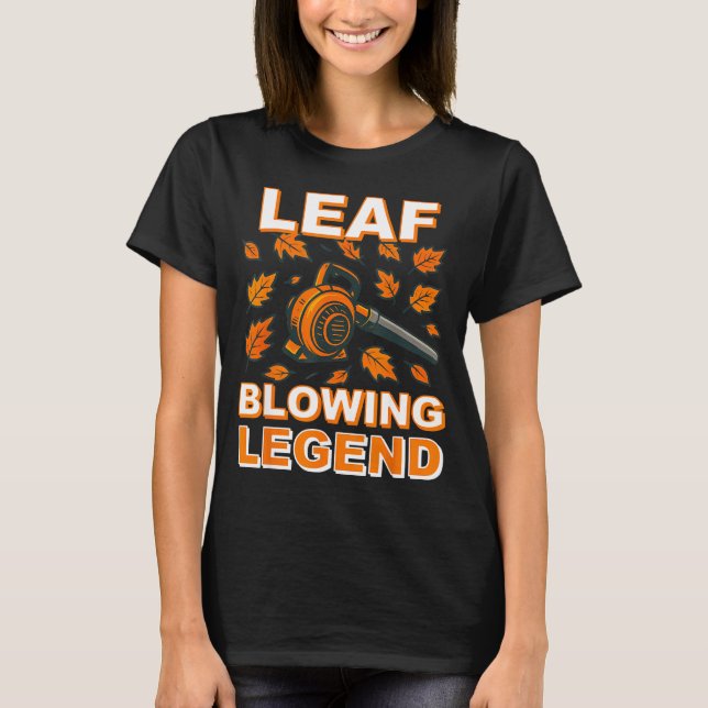 Leaf Blower Shirt Men Funny Lawn Care Leaf Blowing (Front)