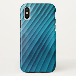 Leaf Blue Diagonal iPhone X Case