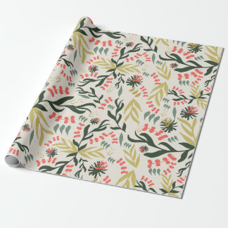 Leaf bouquet wrap paper