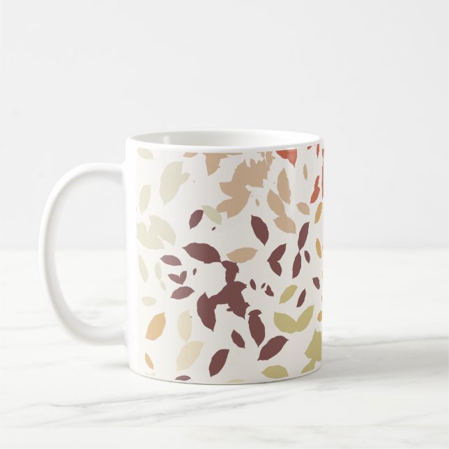 Leaf Brew Warm Neutral Coffee Mug (Left)