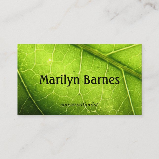 Leaf Business Card (Front)