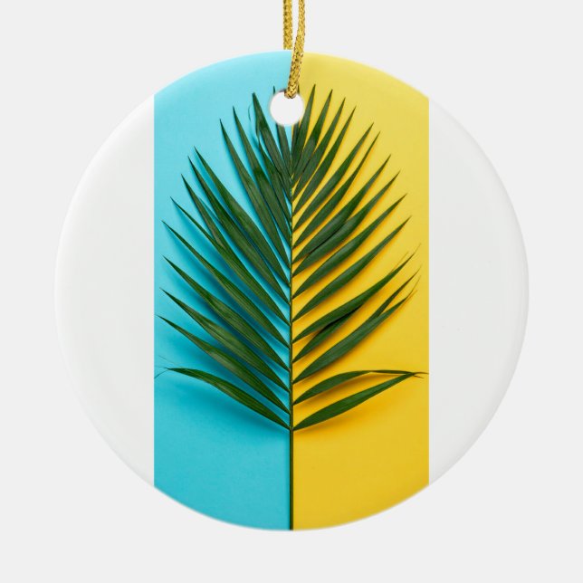 leaf ceramic tree decoration (Front)