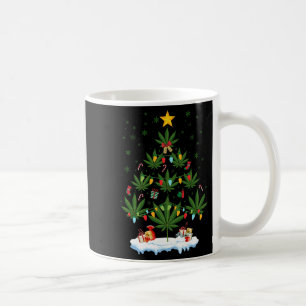 Leaf Christmas Tree Weed Stoner Xmas Premium  Coffee Mug