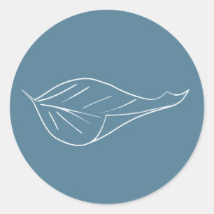 leaf classic round sticker