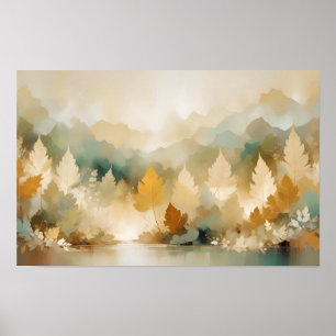Leaf Close-up Calm Tranquil Nature Season Poster