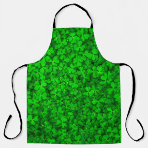 Leaf clover green shamrock spring apron