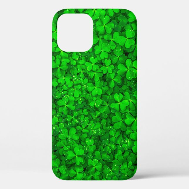 Leaf clover green shamrock spring Case-Mate iPhone case (Back)