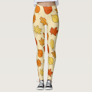 Leaf Concept: Autumn Symbol Pattern Leggings