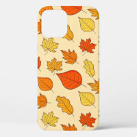 Leaf Concept Pattern. Leaf Fall and Autumn Symbol,