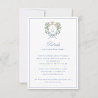 Leaf Crest w/ Bow Details Enclosure Card