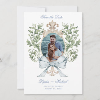 Leaf Crest w/ Bow  Save The Date