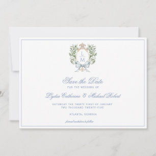 Leaf Crest w/ Bow Save The Date