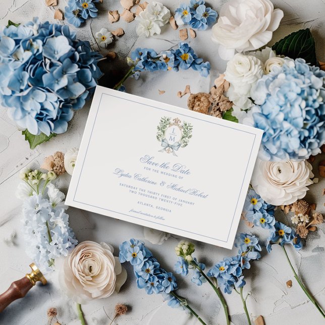 Leaf Crest w/ Bow  Save The Date (Creator Uploaded)