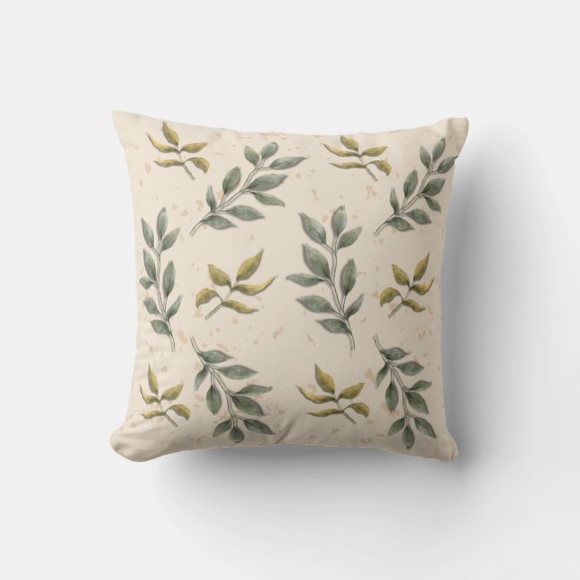 Leaf Decorative Throw Pillow (Front)