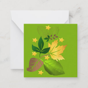 Leaf Design Note card 