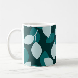 Leaf design print mug