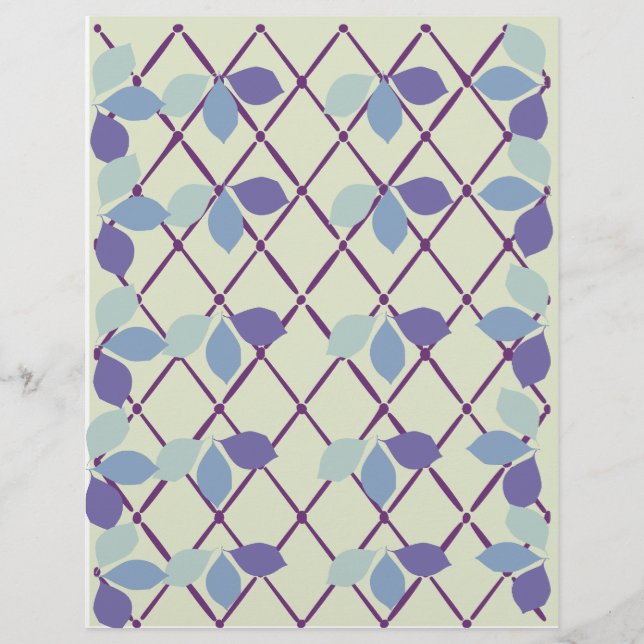 Leaf Design Scrapbook Paper (Front)