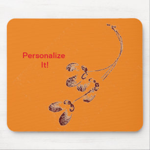 Leaf direct relief Nature Prints Mousepad