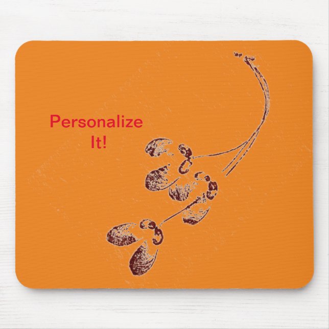 Leaf direct relief Nature Prints Mousepad (Front)