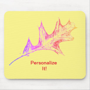 Leaf direct relief Nature Prints Mousepad
