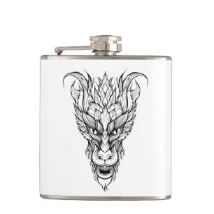 Leaf Dragon Hip Flask