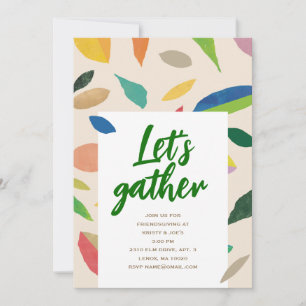 Leaf Drop Party Invitation