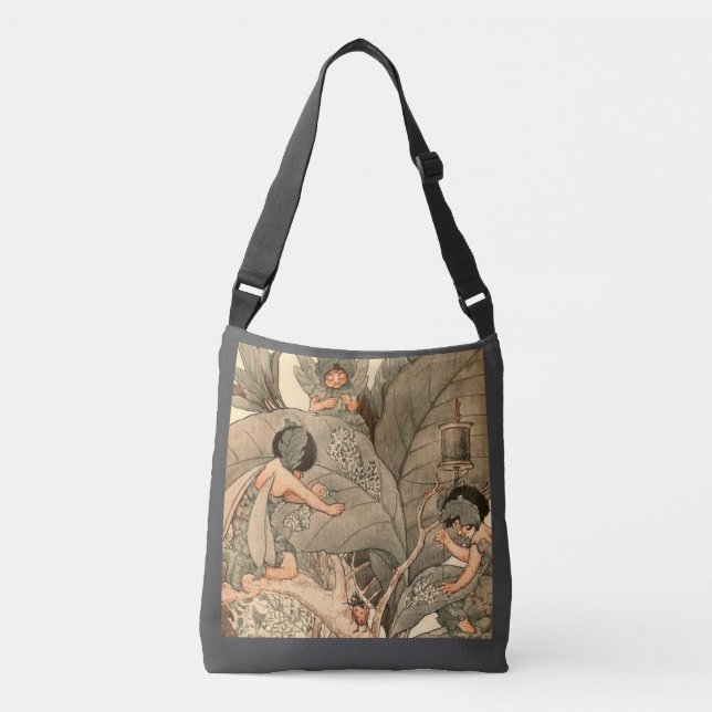 Leaf Faeries Mending Leaves Crossbody Bag (Front)
