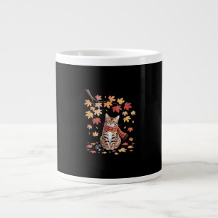 Leaf Fall Tree Hello Autumn Thanksgiving It’s Fall Large Coffee Mug