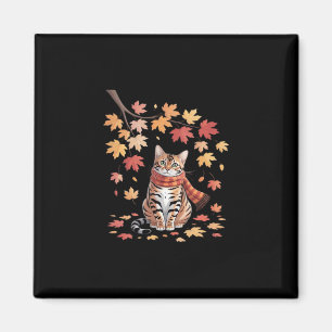 Leaf Fall Tree Hello Autumn Thanksgiving It’s Fall Magnet