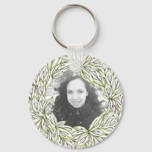 Leaf Frame Key Ring