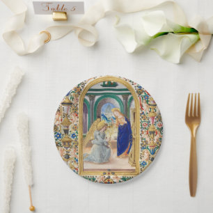 Leaf from a Book of Hours    Paper Plate