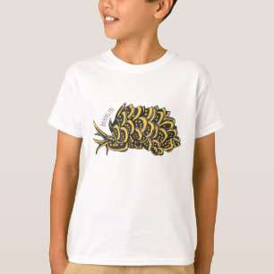 Leaf gilled sea slug cartoon illustration T-Shirt