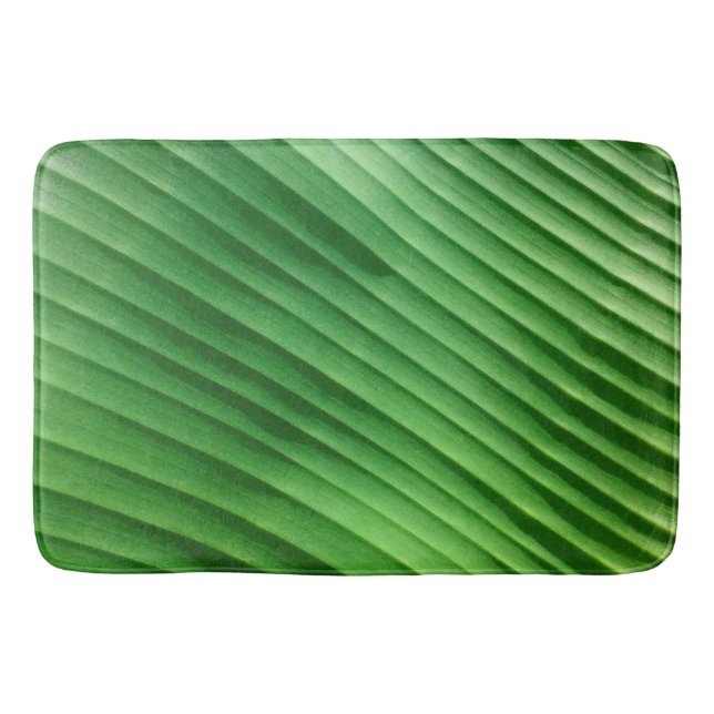 Leaf Green Diagonal Bath Mat (Front)