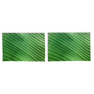 Leaf Green Diagonal Pillowcase
