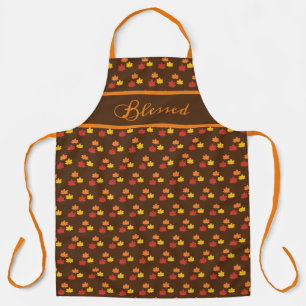 Leaf/halloween/Autumn Thankful Kitchen Towel Apron