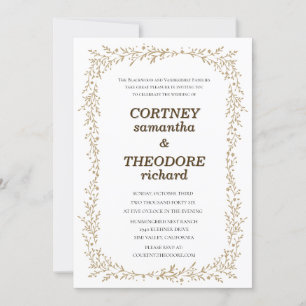 Leaf Heaven Wedding Invitation
