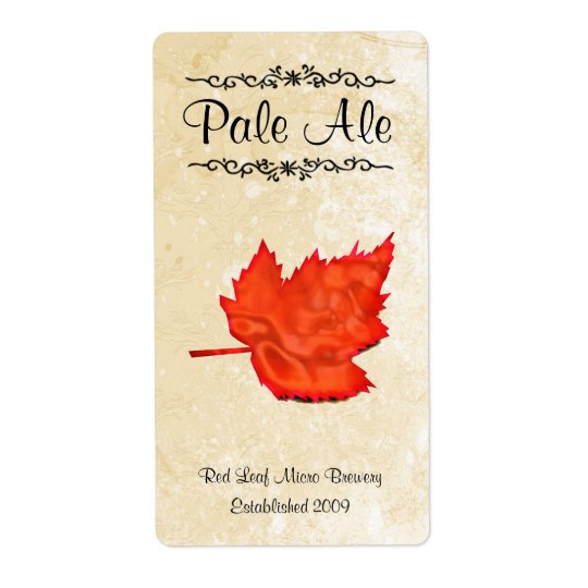 Leaf Home brewed beer Labels
